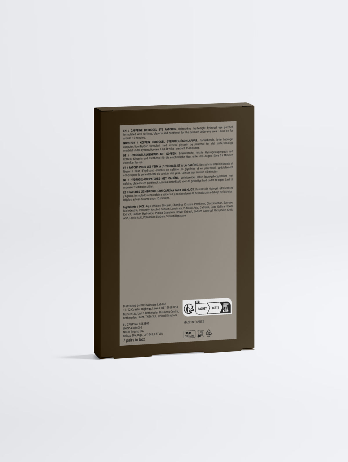 Phaios caffeine + vitamin C eye patches